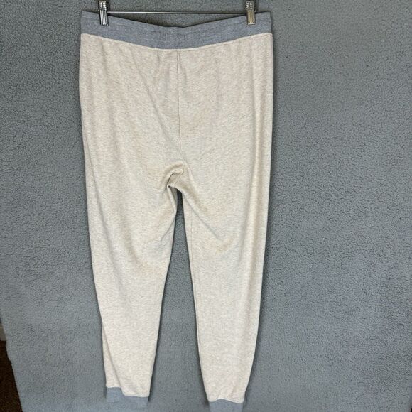 Carbon 2 Cobalt Pants Mens L Beige Thermal Sweatpants Elastic Waist Drawstring - Picture 3 of 7
